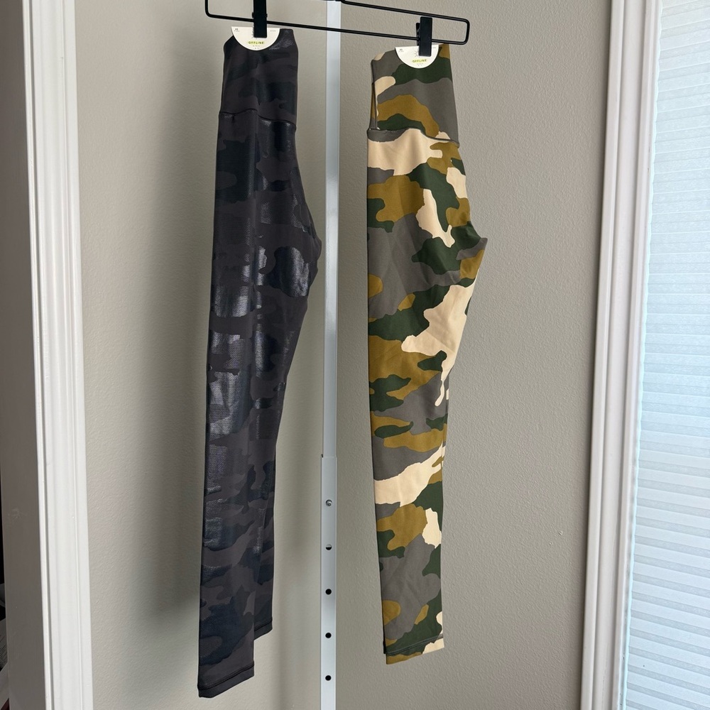 Aerie Offline Real Me Camo Leggings 7/8in High Rise Size XS NWT